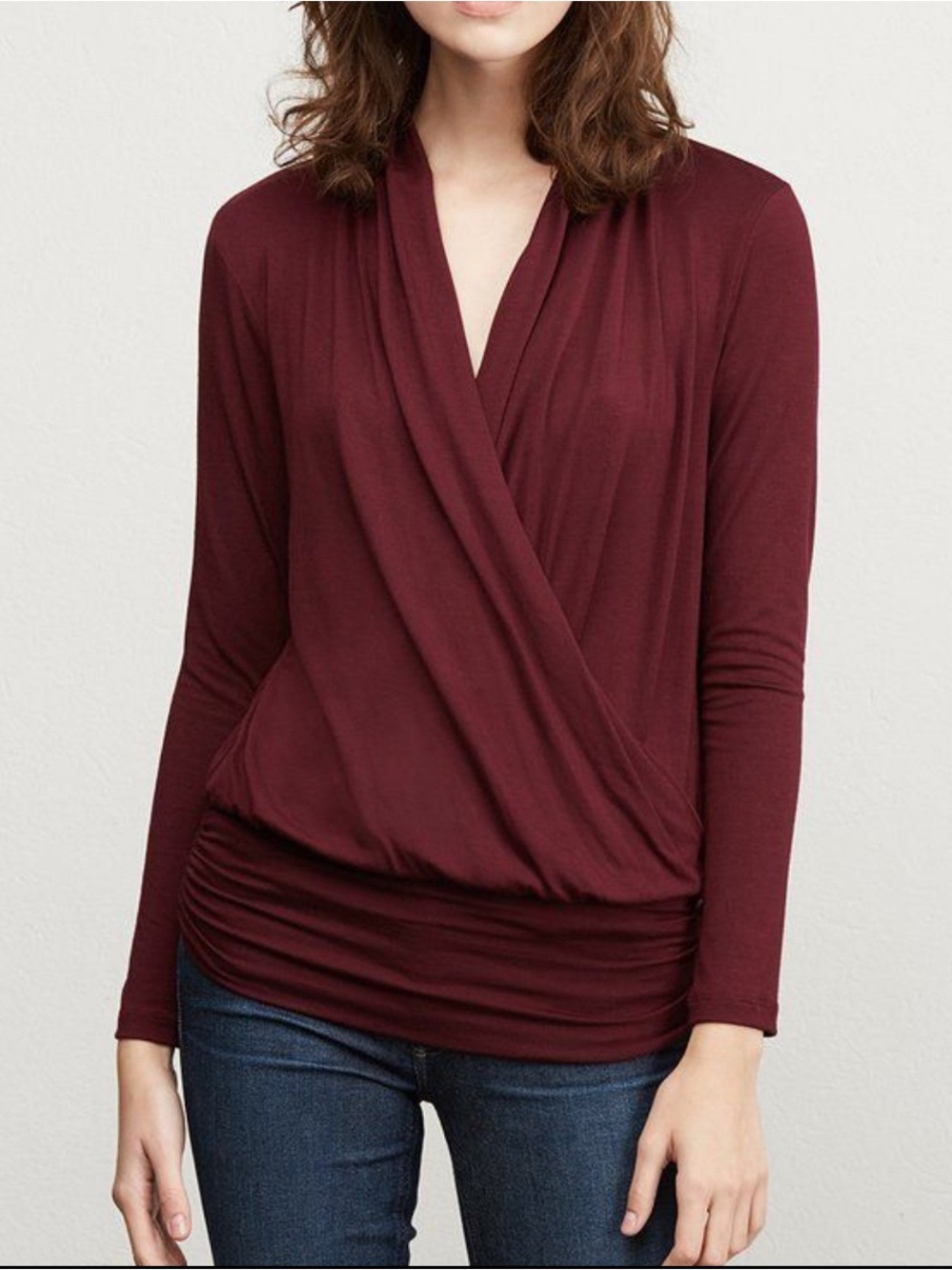 Angela Dream Knit Top in Plum Medium M